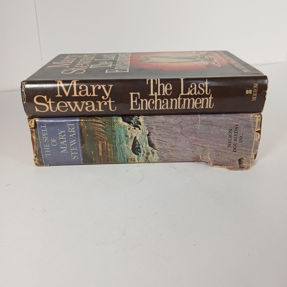 Lot of 2 Mary Stewart HC Books Last Enchantment The Spell Of Mary Stewart Vtg - Picture 6 of 8